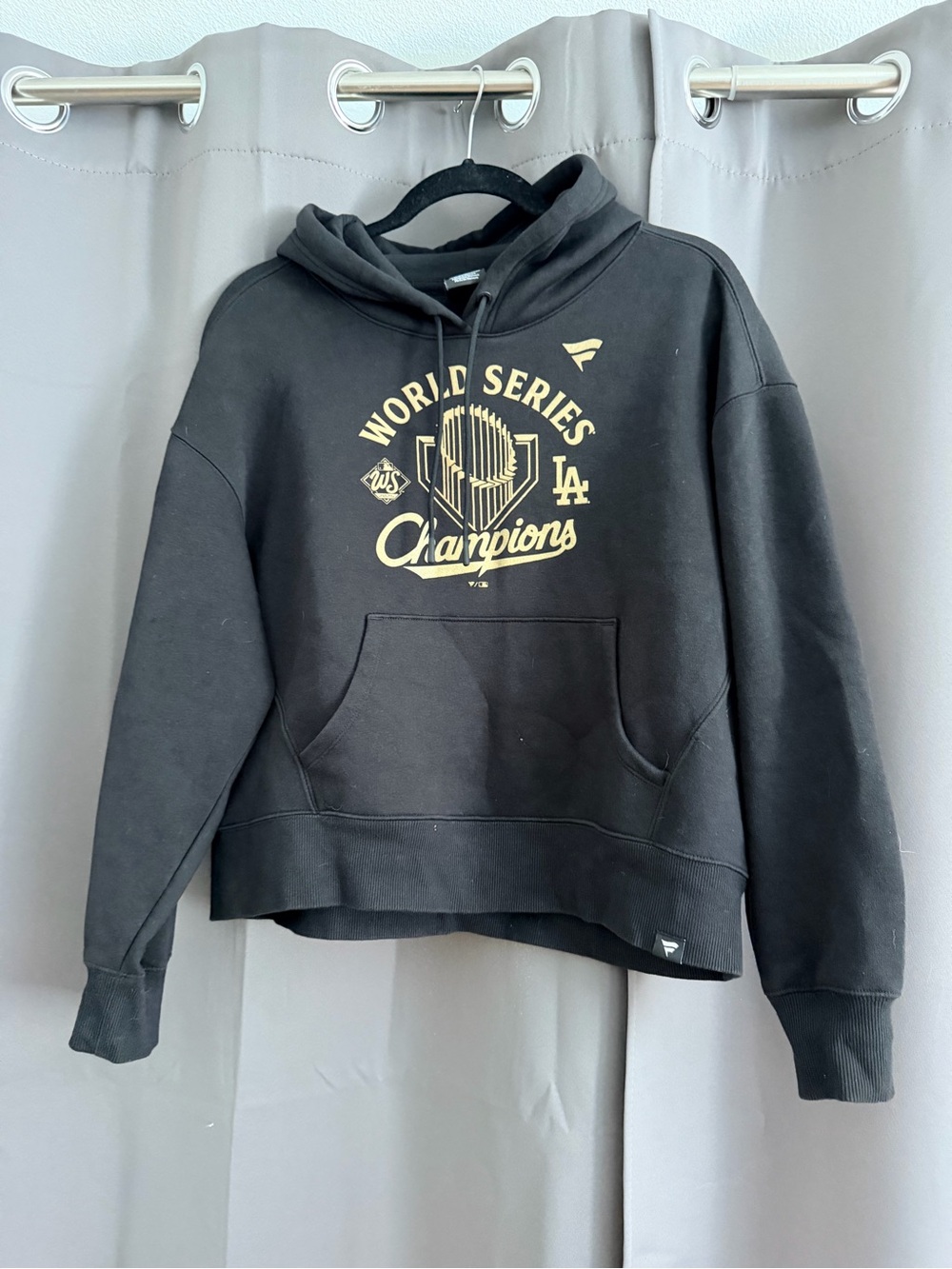Fanatics Dodgers Championship Black and Gold World Series Champions Hoodie